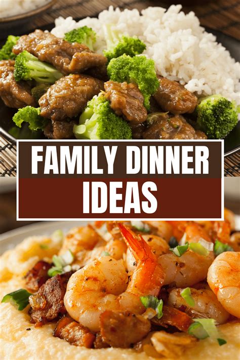 evening meal ideas for family.